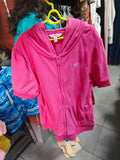 Chaqueta Juicy Couture de Toalla Rosa - Manga Corta con Capucha