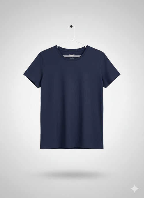 Playera Bench Core Basic – Azul Marino – 100% Algodón Premium - Talla S