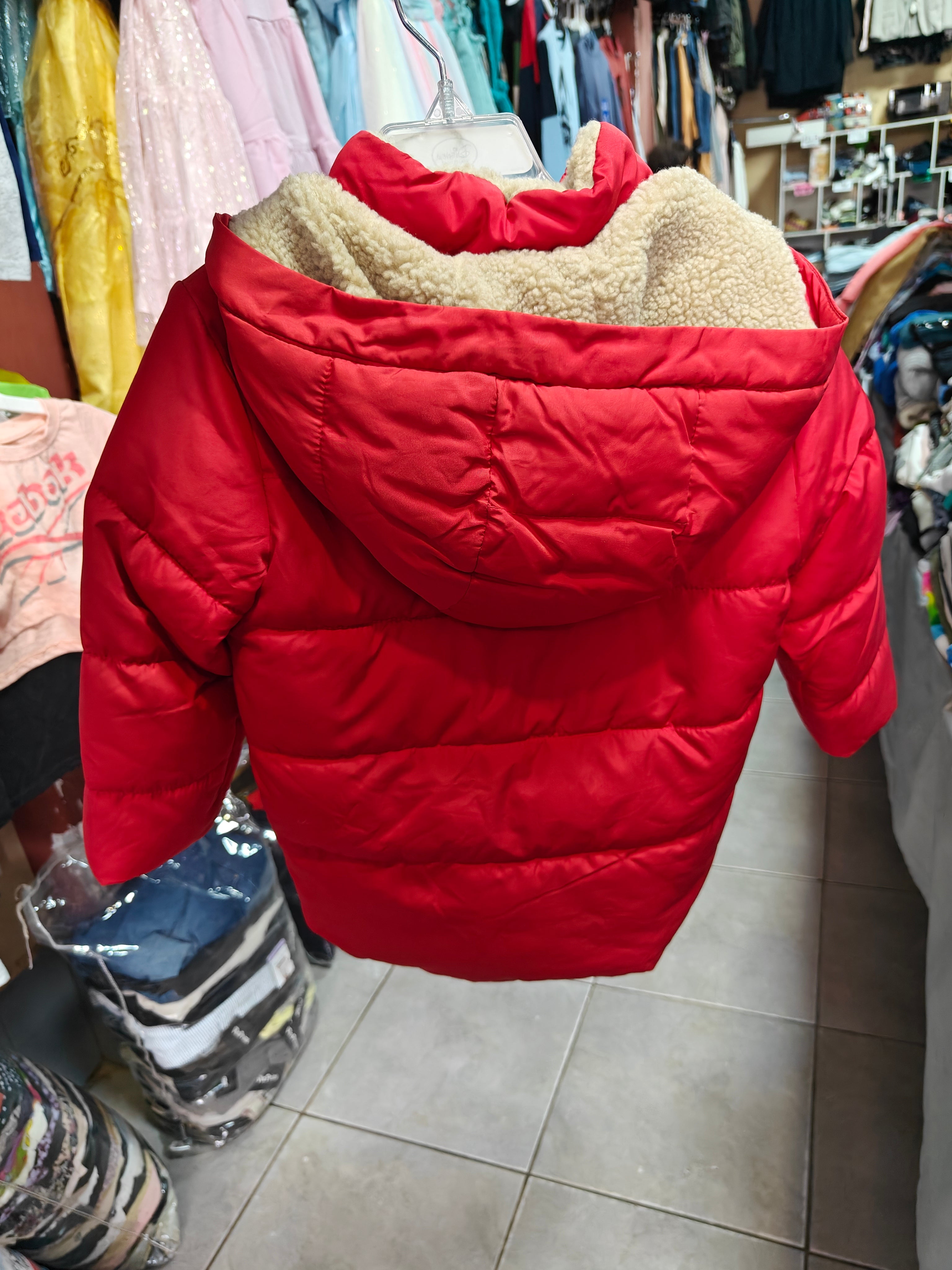 Chamarra Baby GAP ColdControl Max para Niño - Rojo Intenso - Talla 3 Años