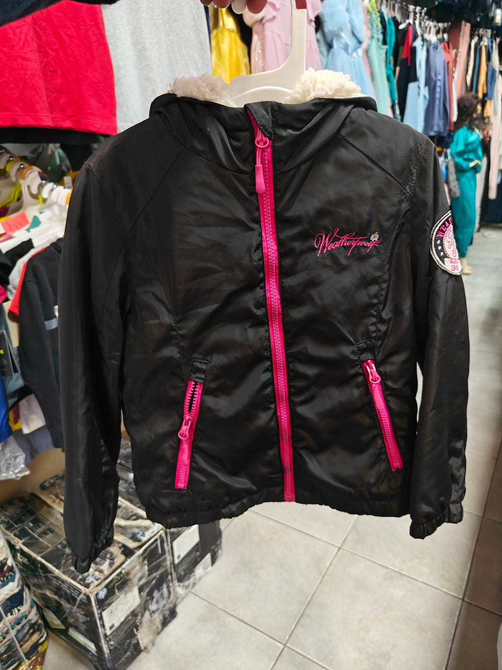 Chaqueta Cortavientos con Capucha - negro para Niño (Original)