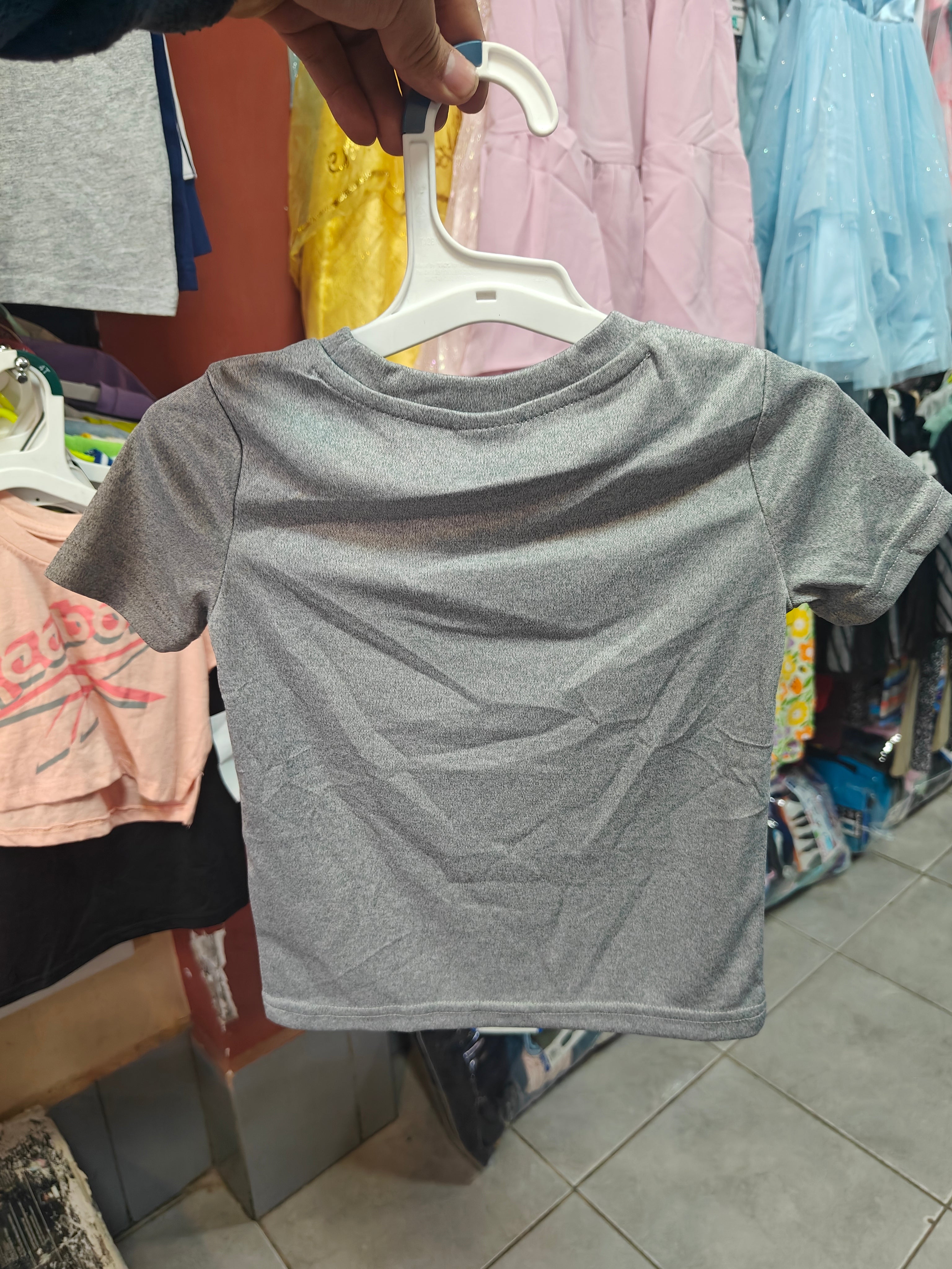 Polera Puma Training Heather - Gris Melange para Niño (Original)
