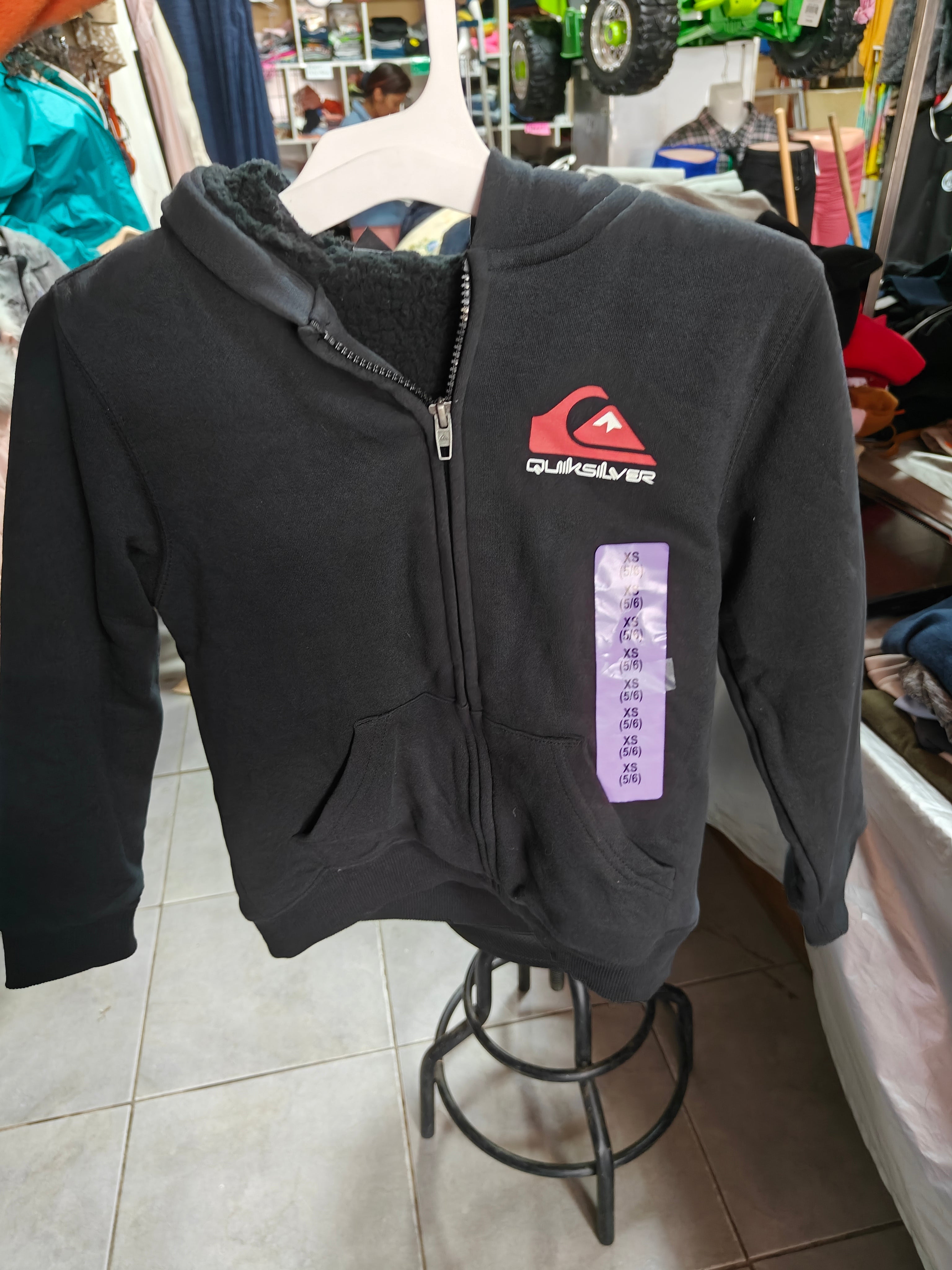 Chaqueta Quiksilver Youth Zip Front Sherpa - Talla XS (5/6) años