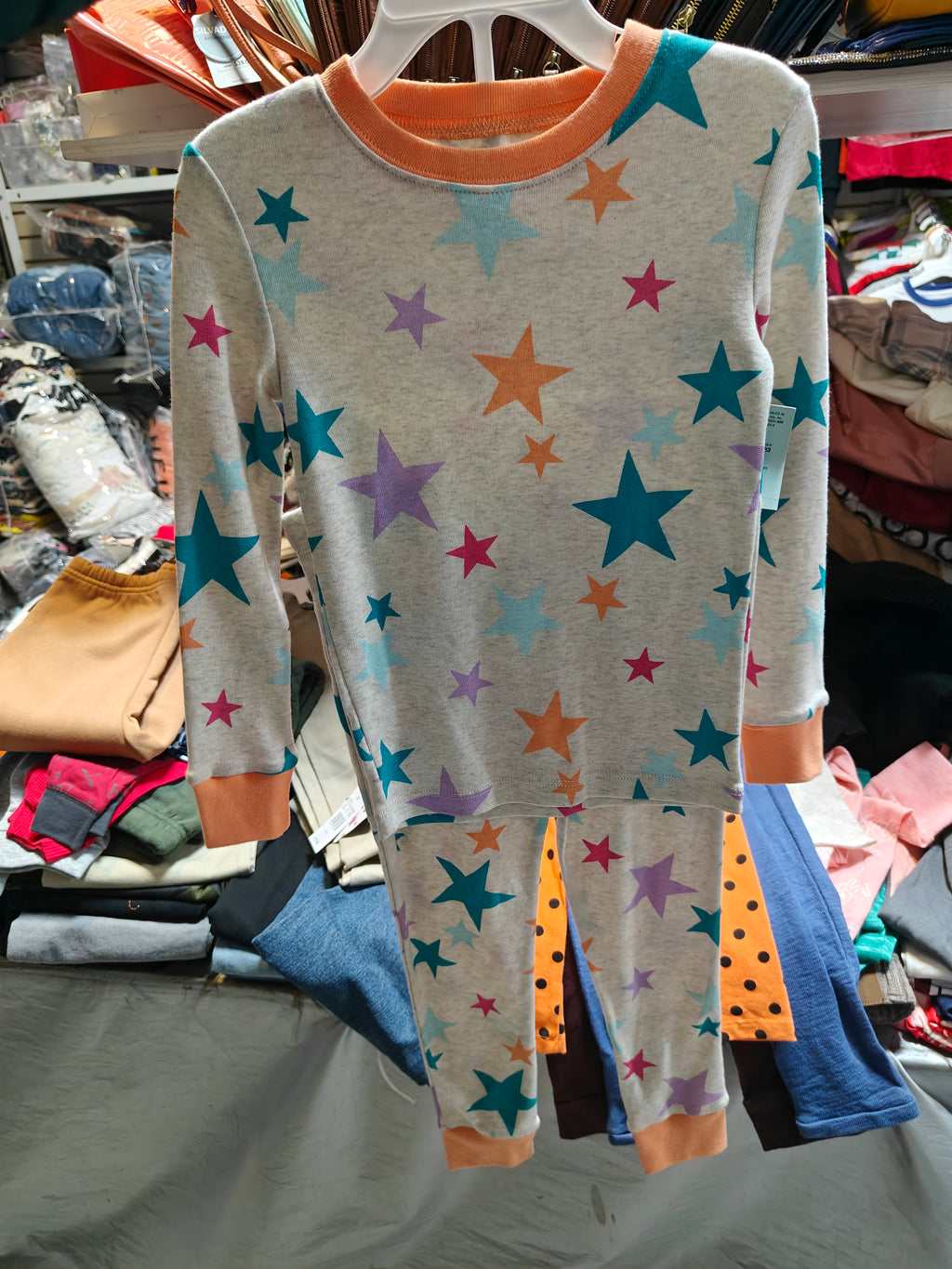 Pijama de Estrellas Multicolor - Okie Dokie (Talla 4T)