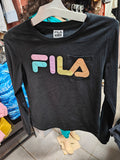 Playera Fila de Manga Larga - Edición Especial Logo Multicolor