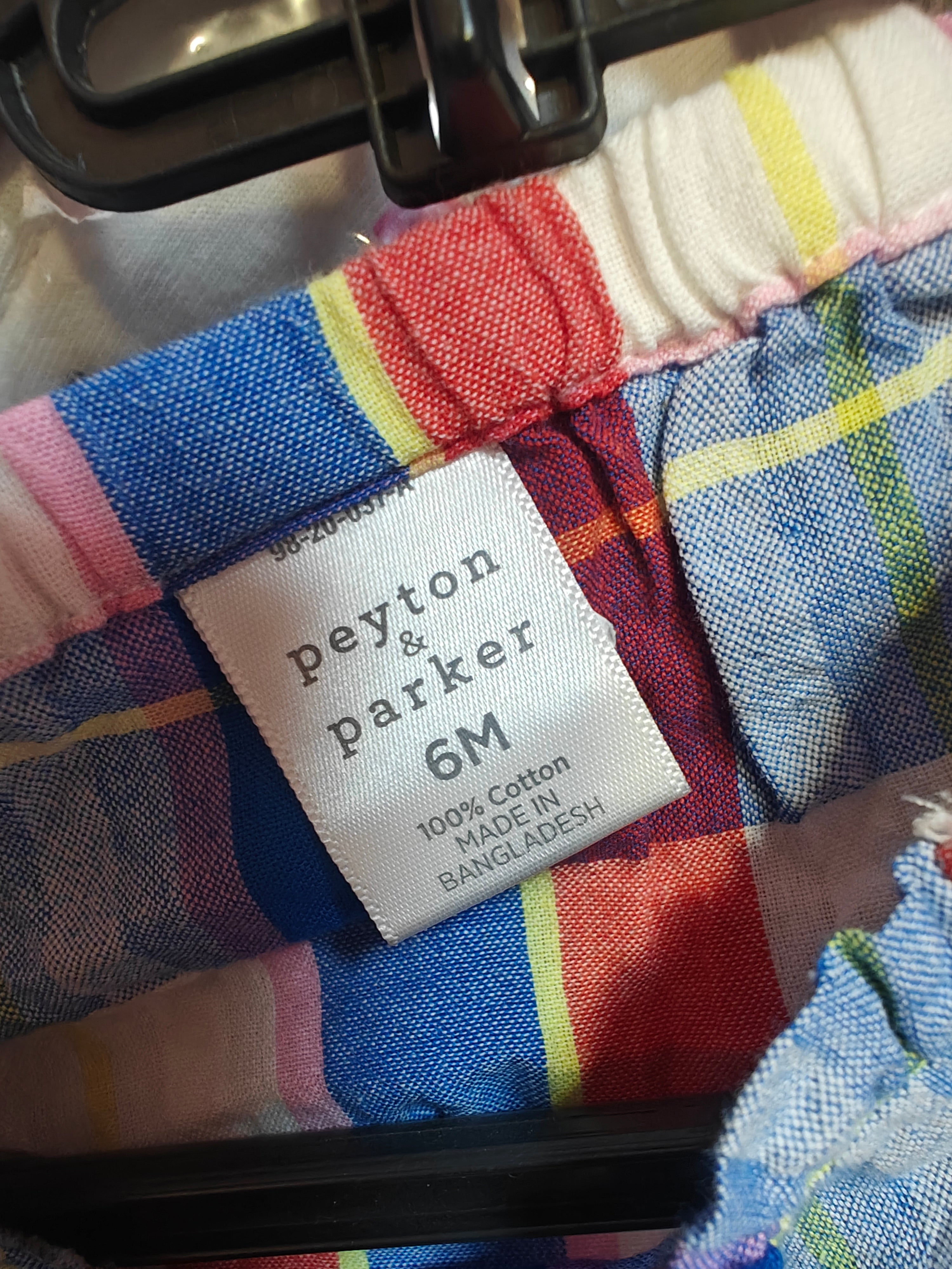 Conjunto de Verano Peyton & Parker - Cuadros Multicolor (6 Meses)