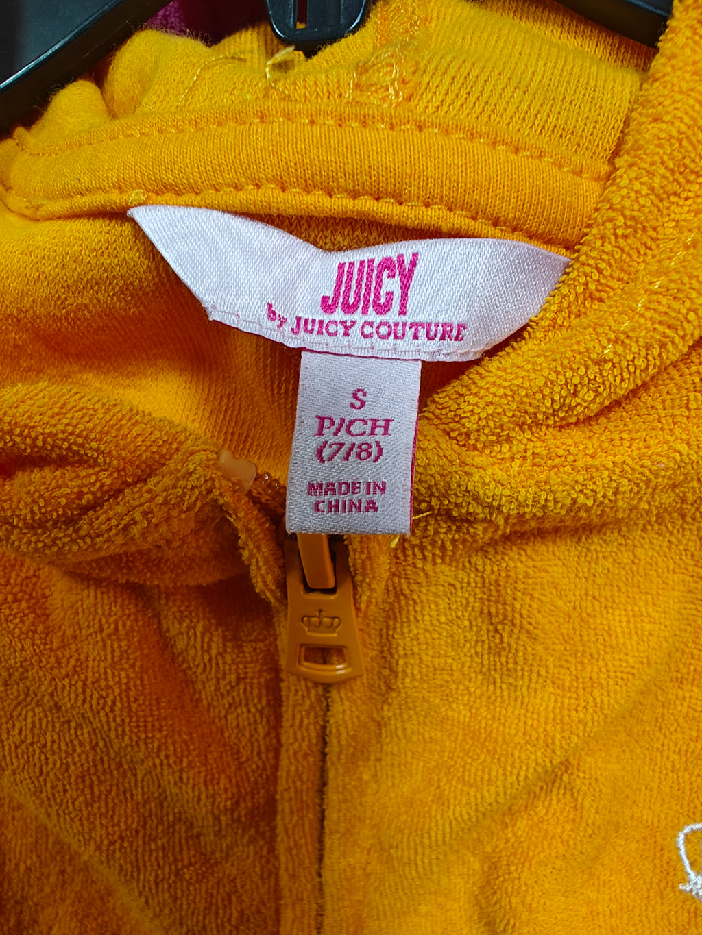 Sudadera con Capucha y Cremallera de Rizo Juicy Couture - Naranja