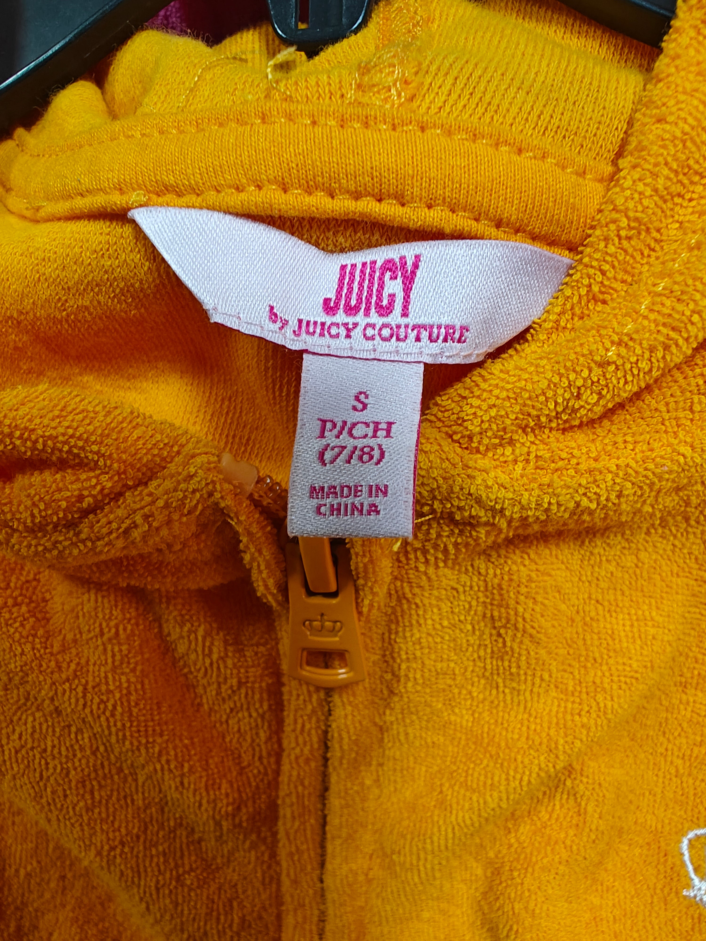 Sudadera con Capucha y Cremallera de Rizo Juicy Couture - Naranja