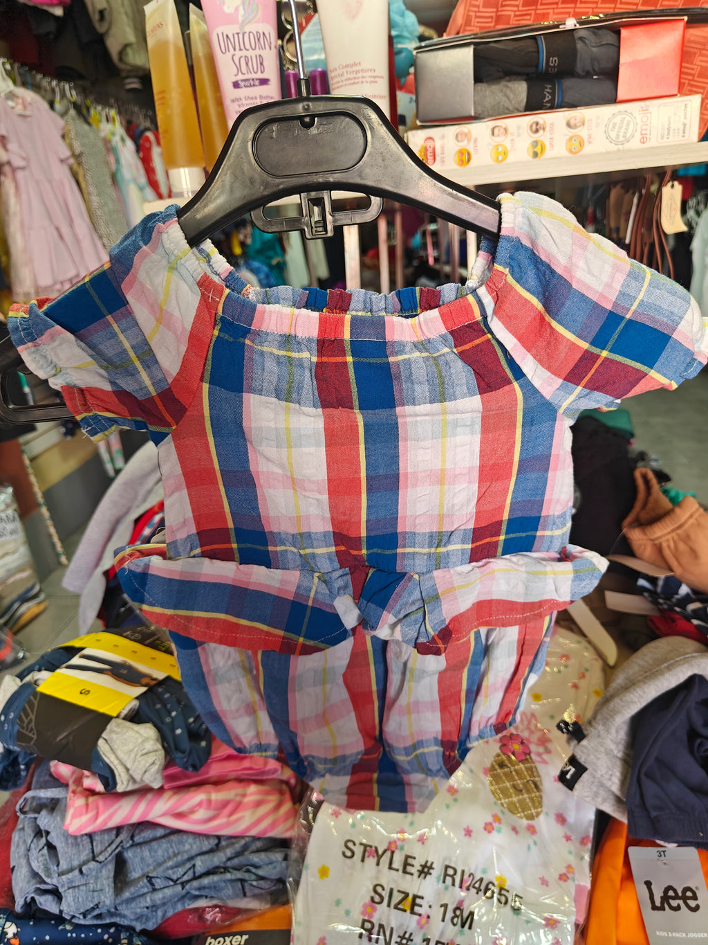 Conjunto de Verano Peyton & Parker - Cuadros Multicolor (6 Meses)