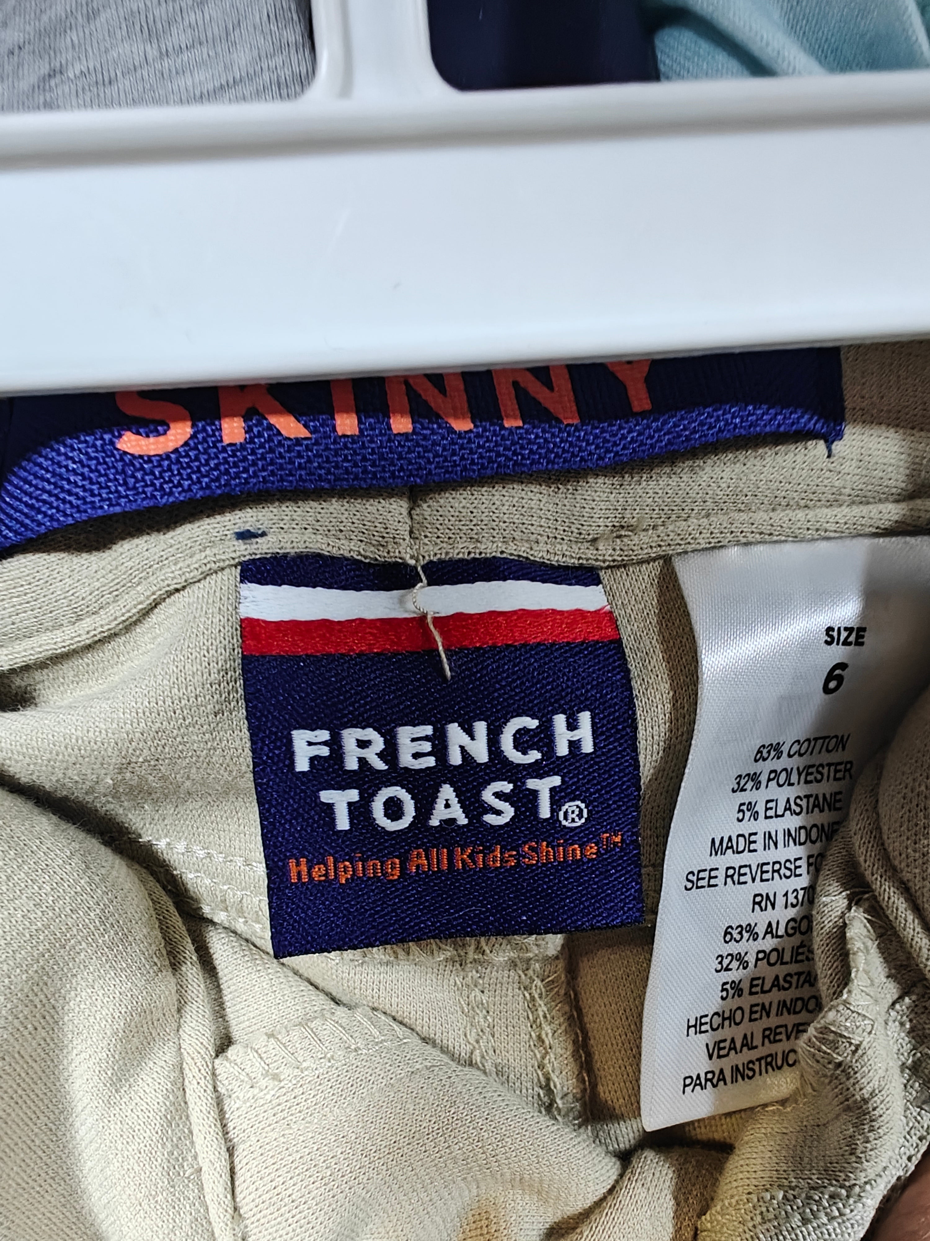 Pantalón Escolar French Toast - Estilo Skinny para Niña (Talla 6)