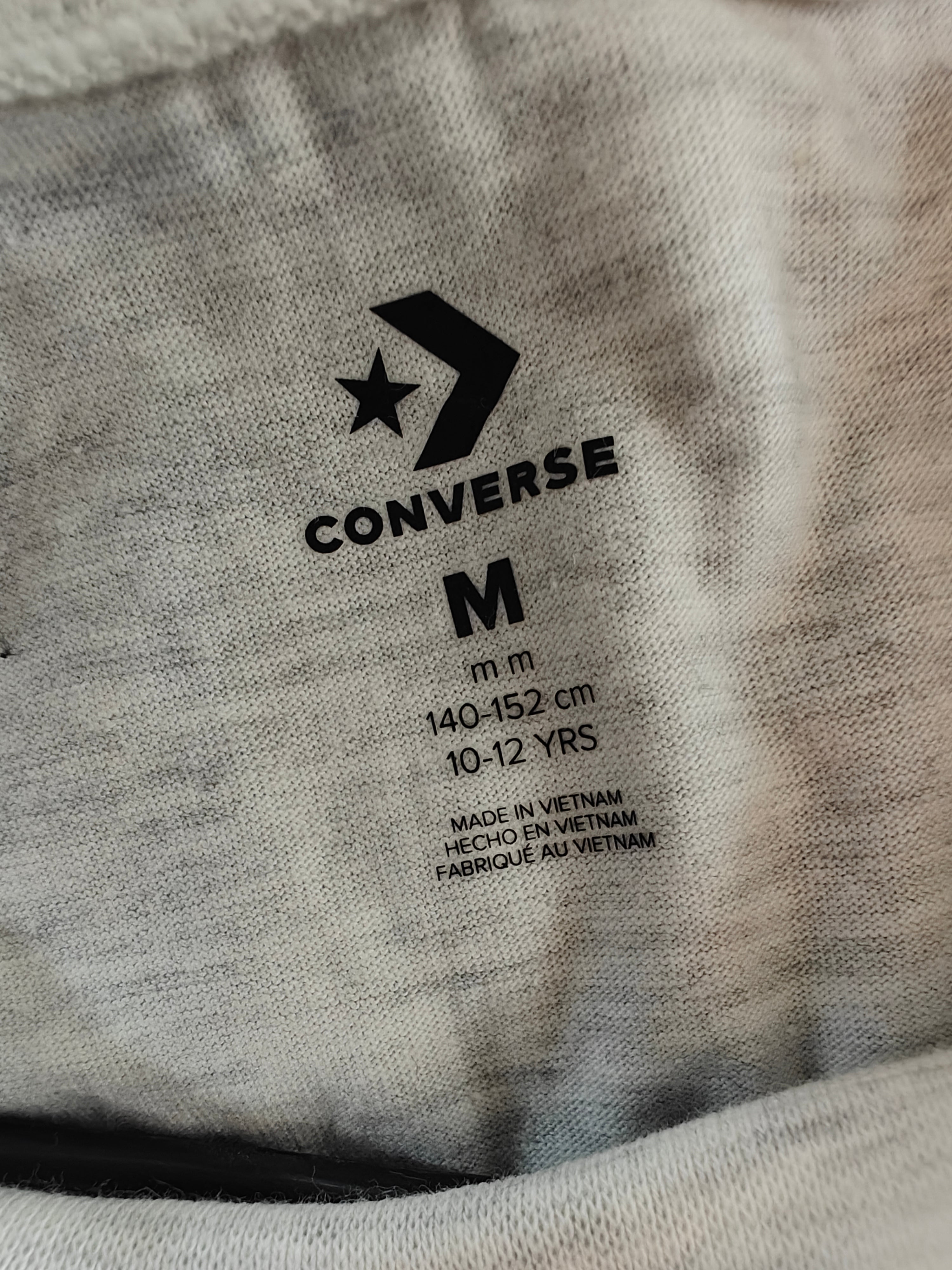 Polera Muscle Tank Converse – Gris Jaspeado con Estrella Neón