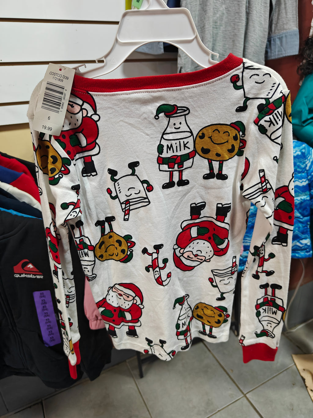 Pijama Navideña Carter's - Santa y Galletas (Talla 6)