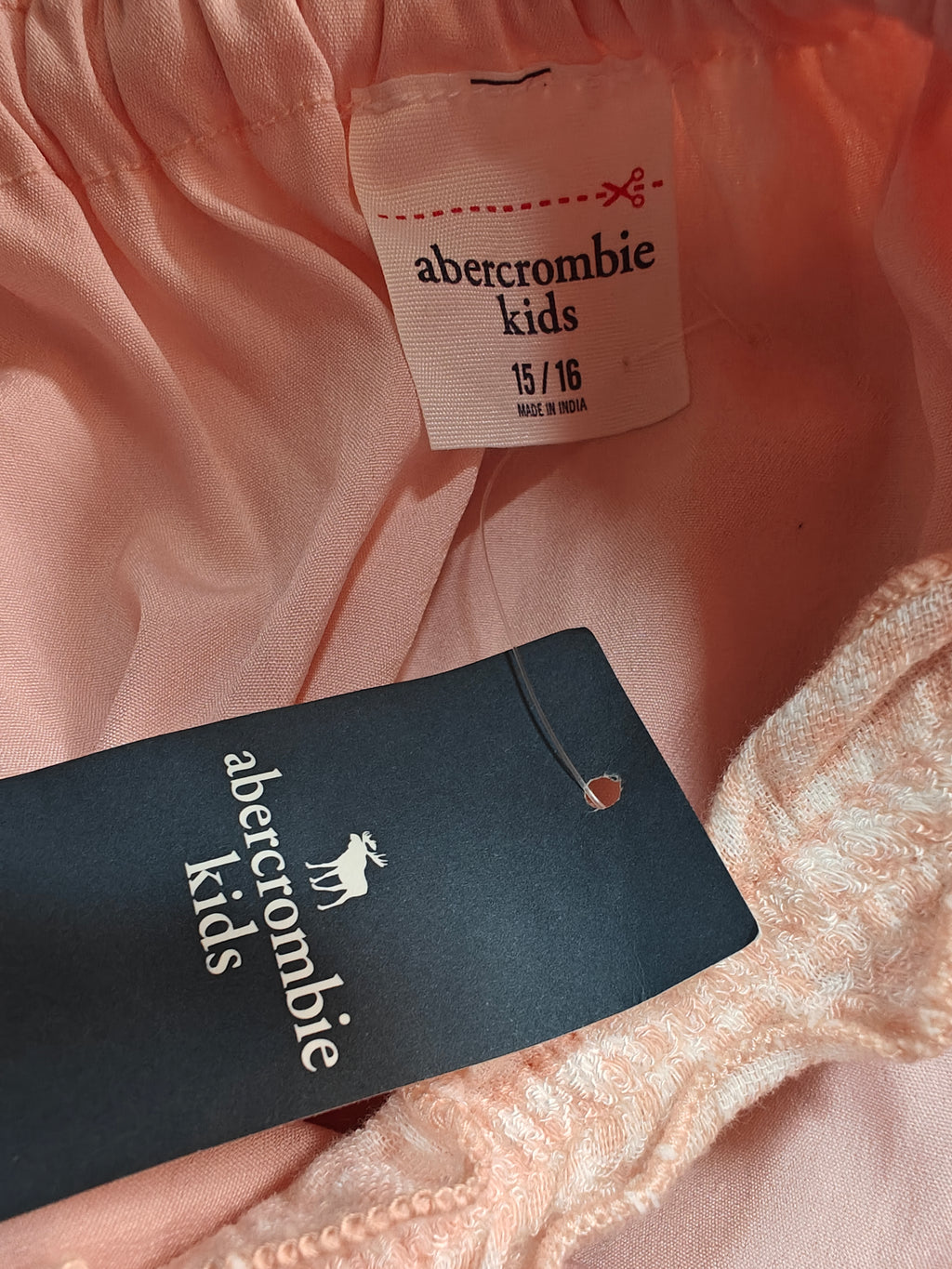 Blusa con Vuelo y Textura Gingham - Abercrombie Kids
