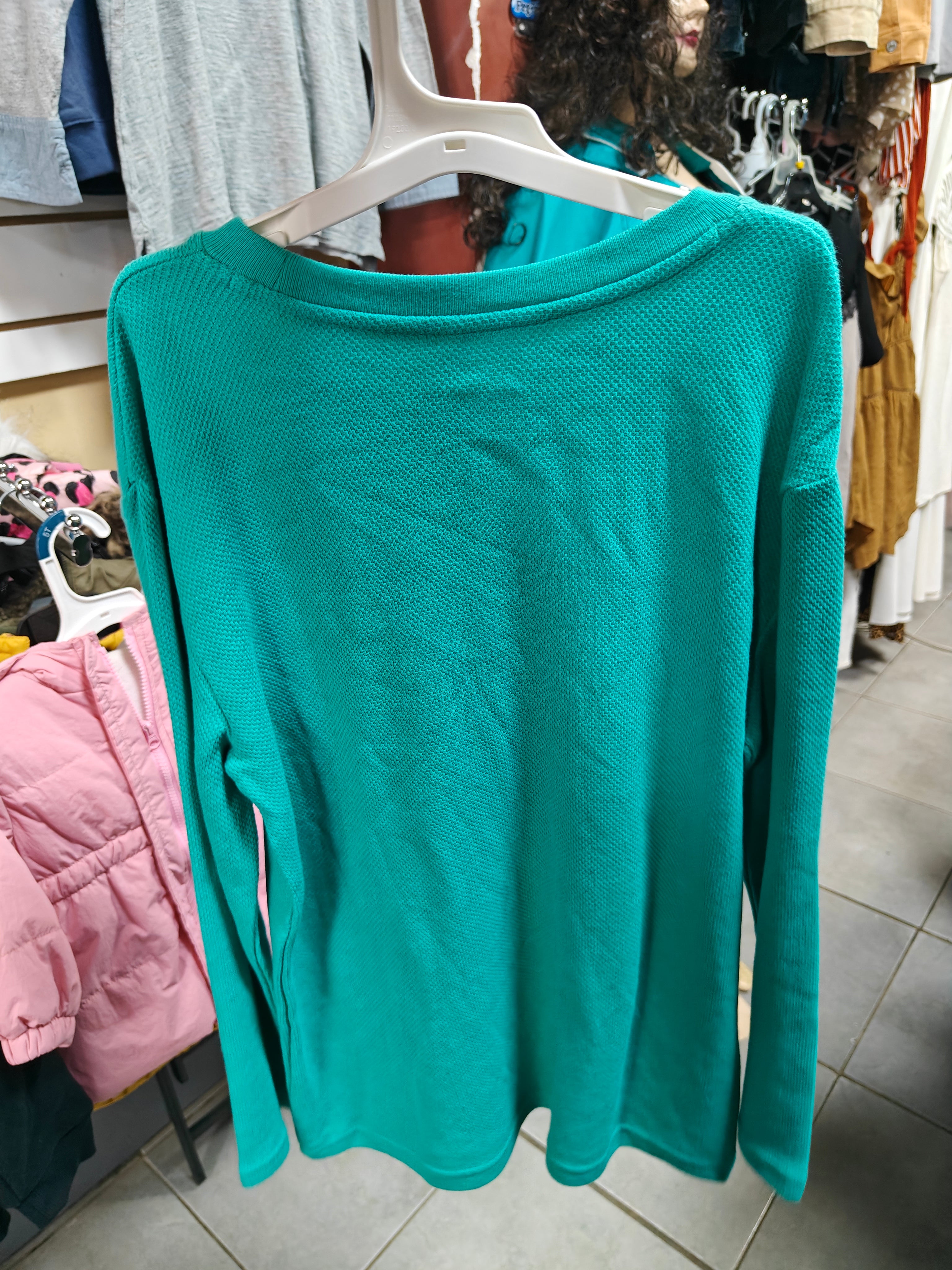 Camiseta Térmica "Thereabouts" - Verde Teal - Talla M (10/12)
