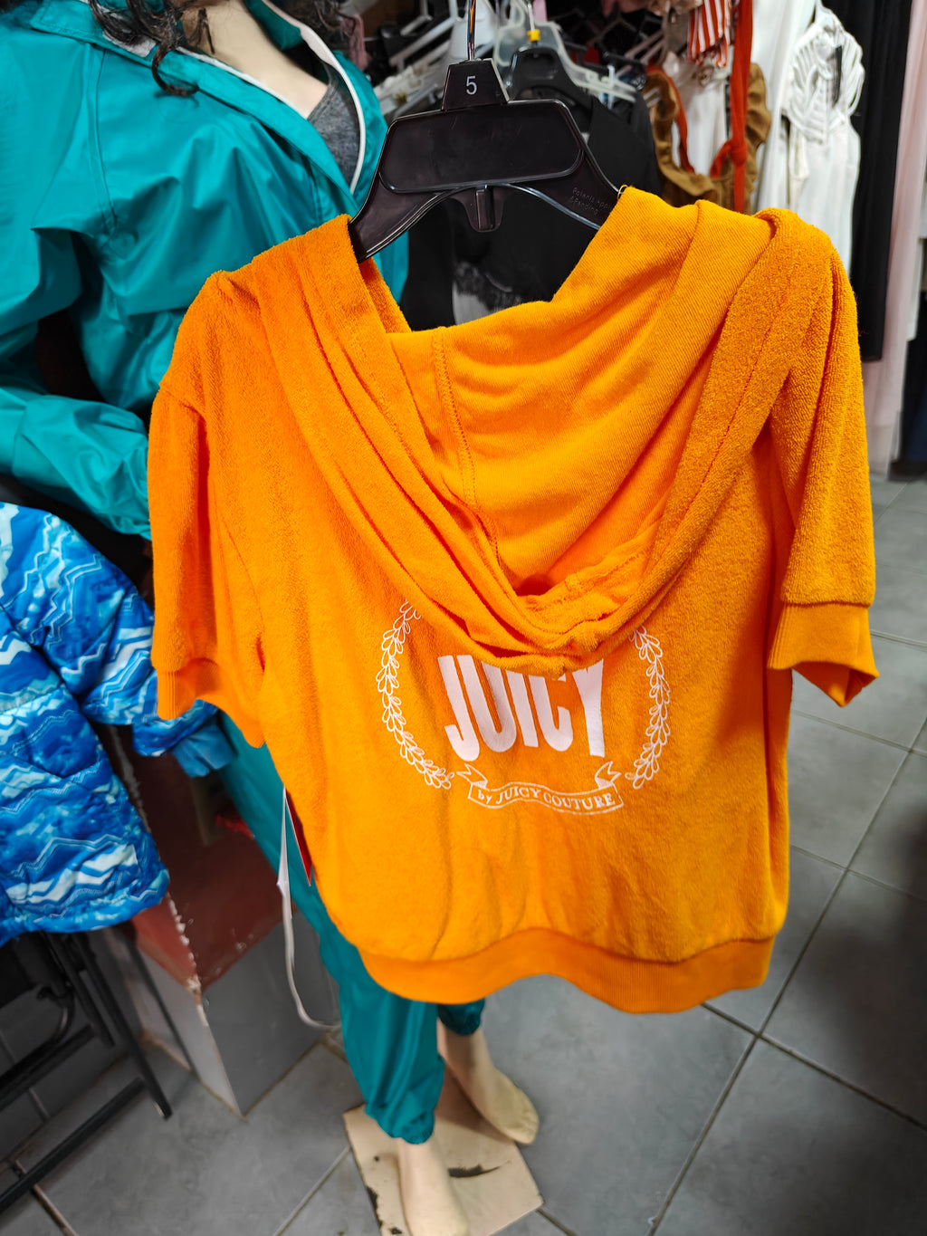 Sudadera con Capucha y Cremallera de Rizo Juicy Couture - Naranja