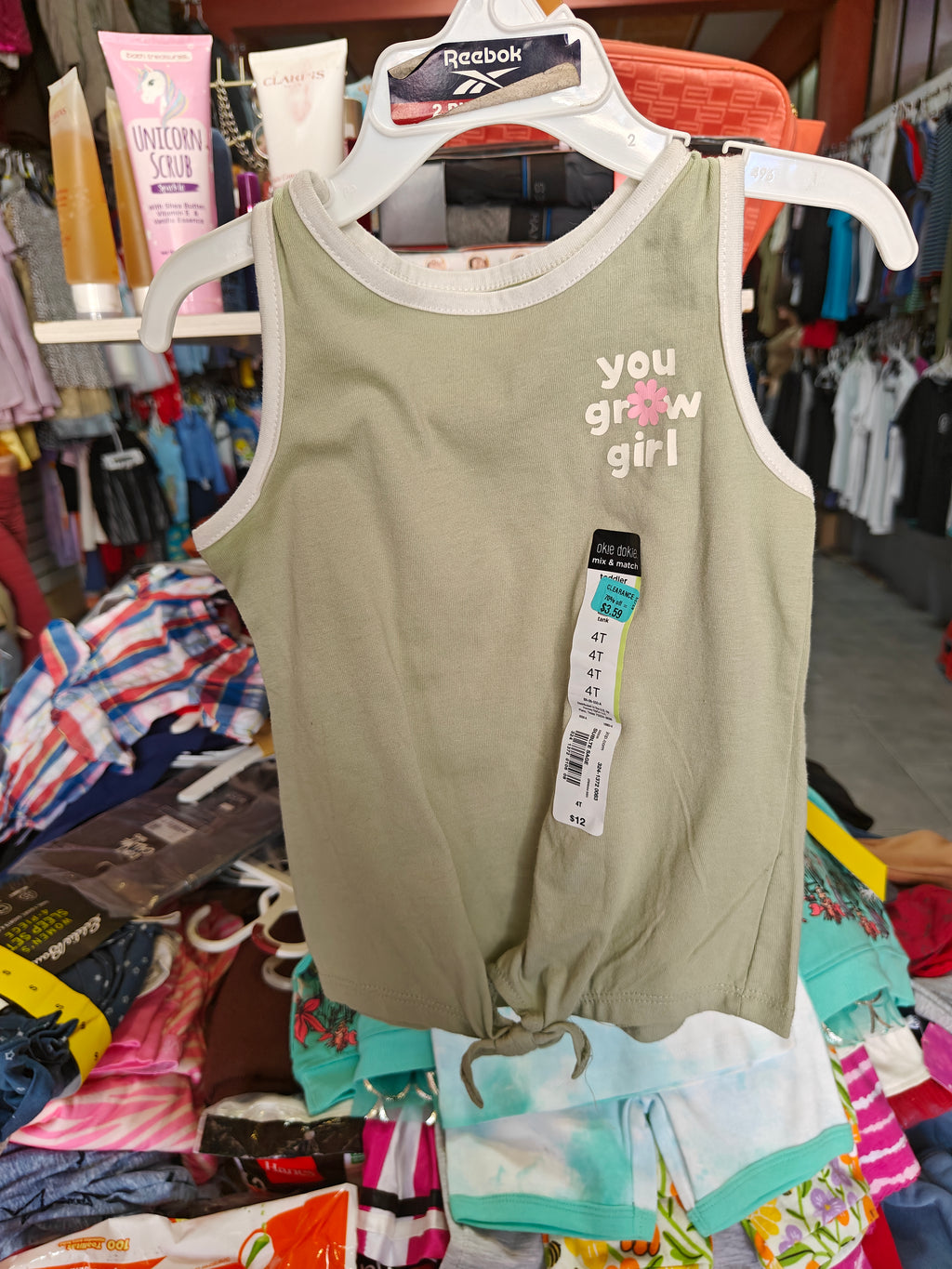 Playera de Tirantes "You Grow Girl" - Okie Dokie (Talla 4T)