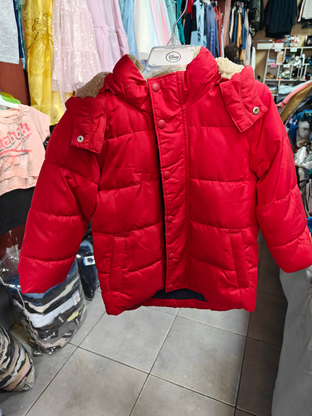 Chamarra Baby GAP ColdControl Max para Niño - Rojo Intenso - Talla 3 Años