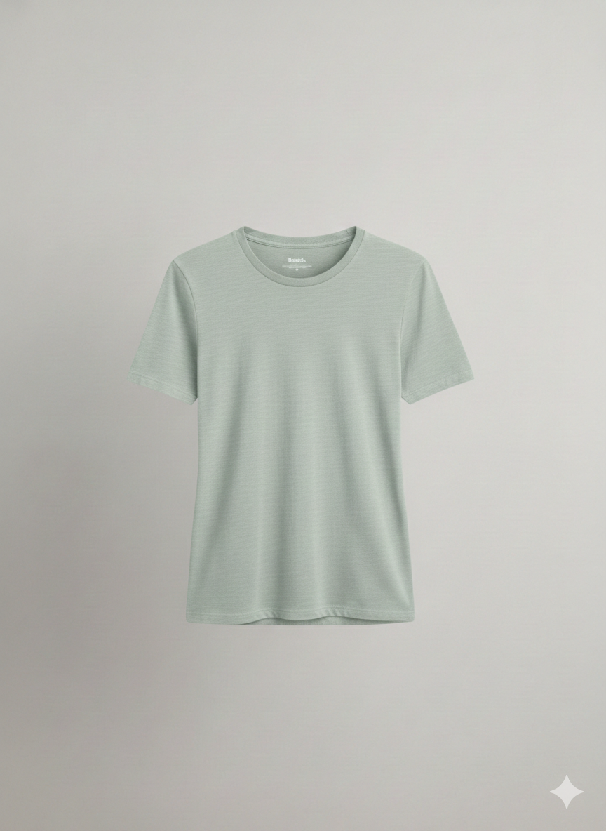 Polera Felina Premium Essentials – Verde Salvia en Talla XL