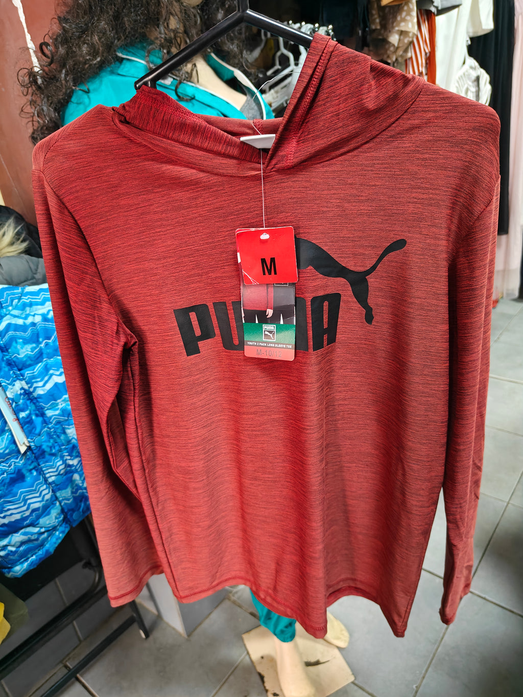 Polera Puma Youth – Manga Larga con Capucha