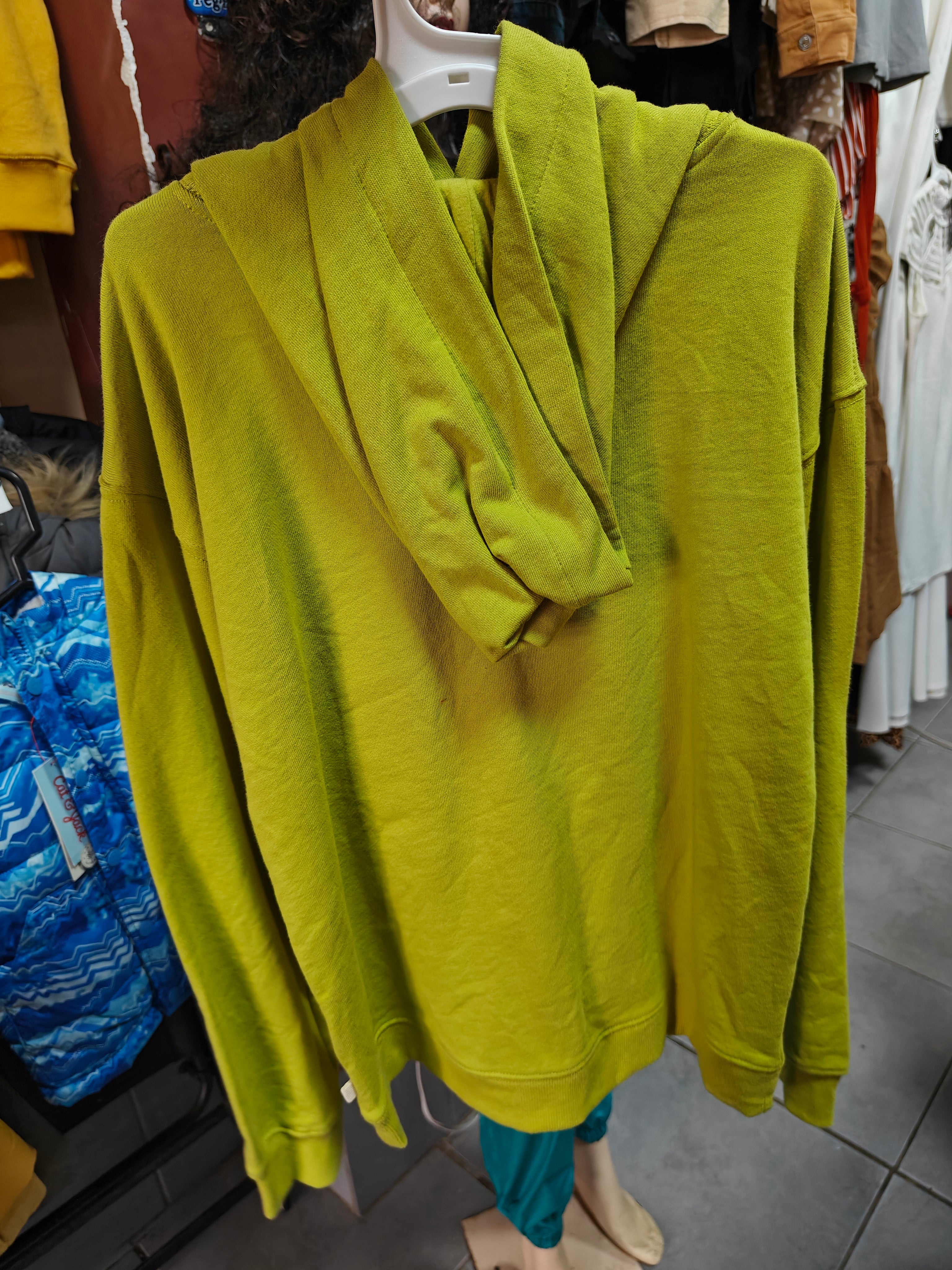 Hoodie Ecothreads Kids - Verde Lima Orgánico