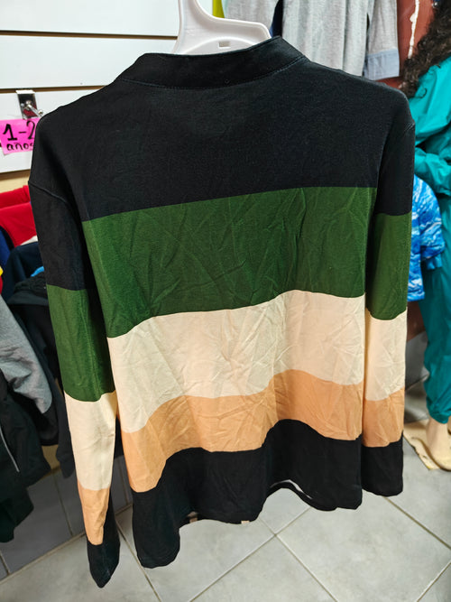 Camiseta con Estampado Geométrico Retro