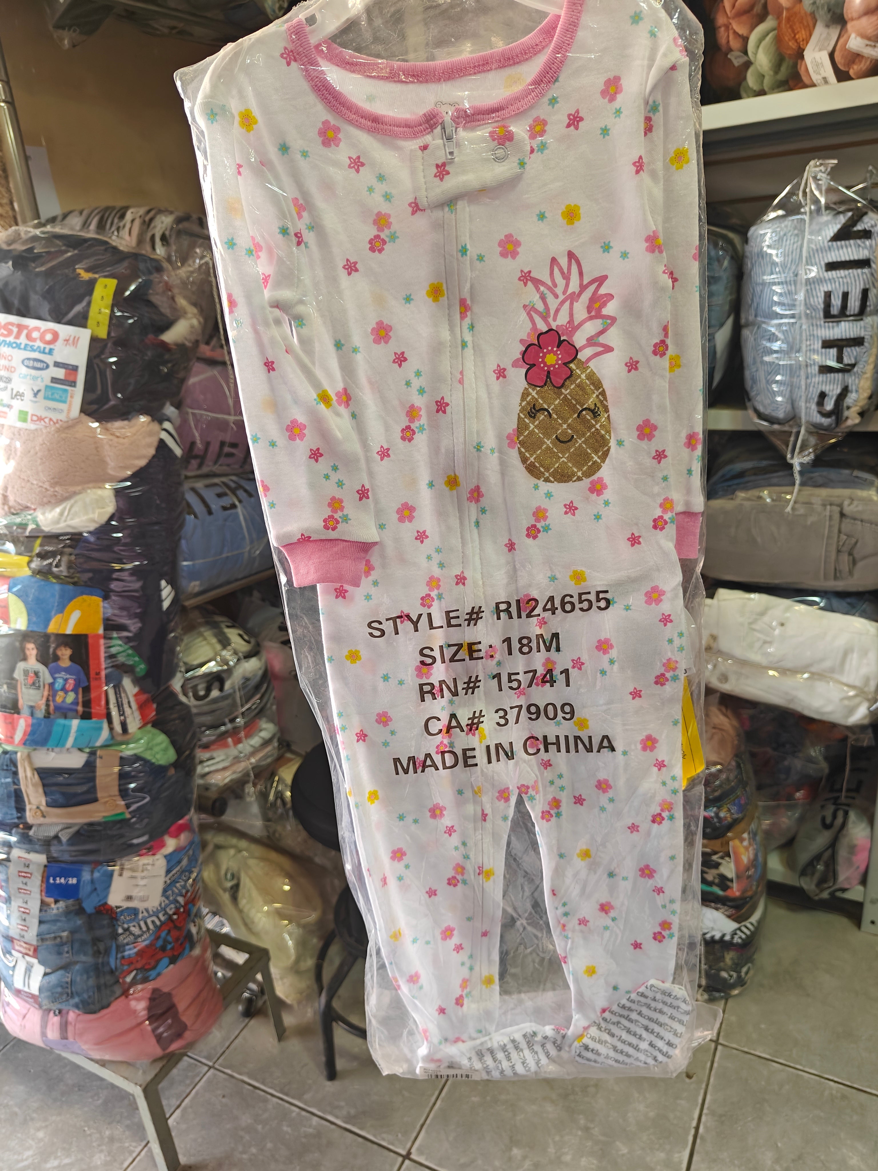 Mameluco Koala Kids con Estampado de Piña – 100% Algodón (18 Meses)
