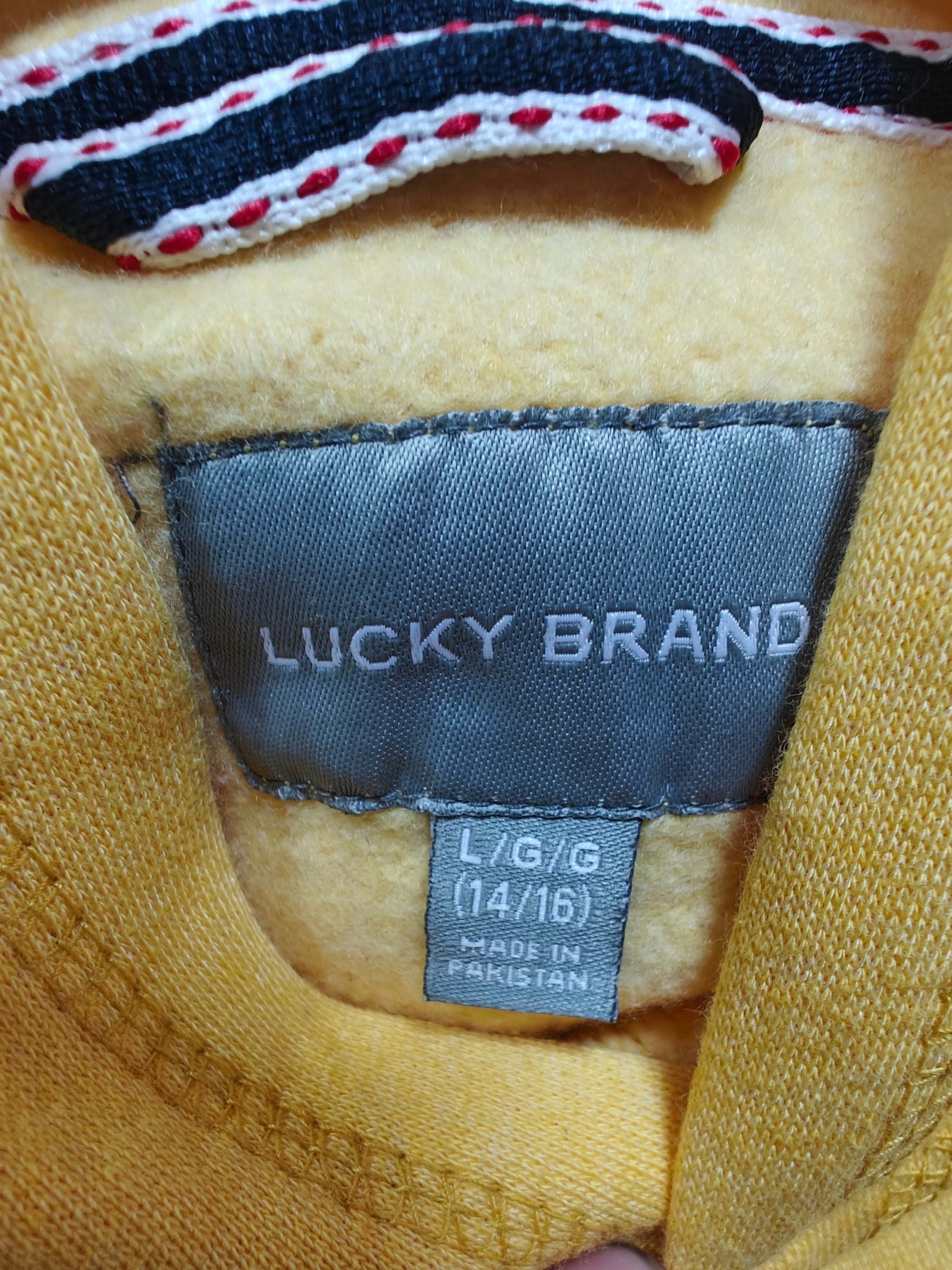 Sudadera Lucky Brand con Capucha - Amarillo Mostaza (Juvenil)