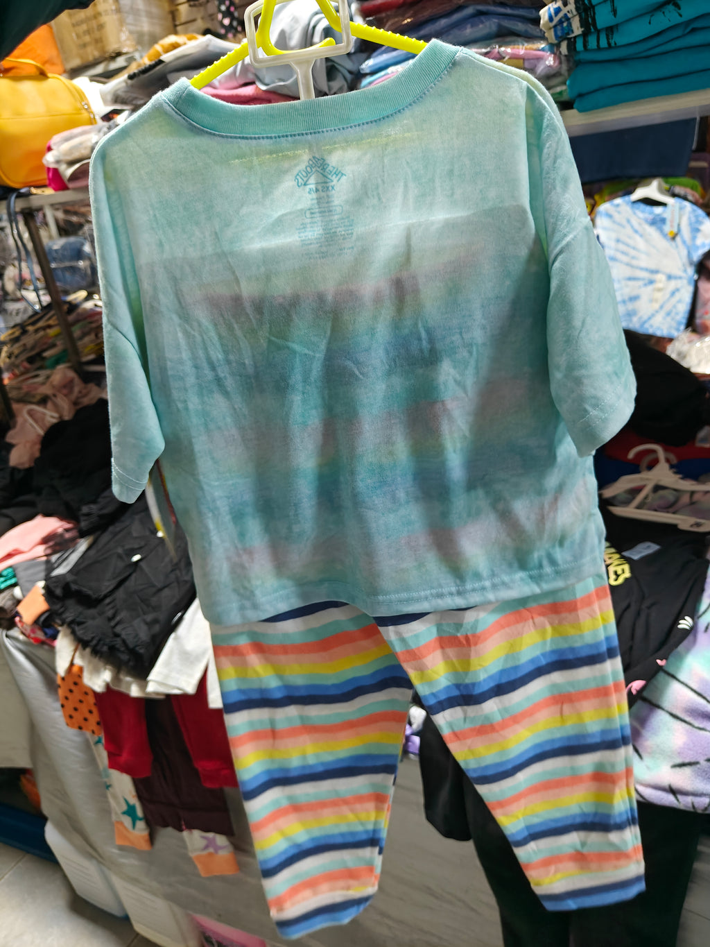 Conjunto de Pijama "Tie-Dye & Stripes" para Niñas - 2 Piezas