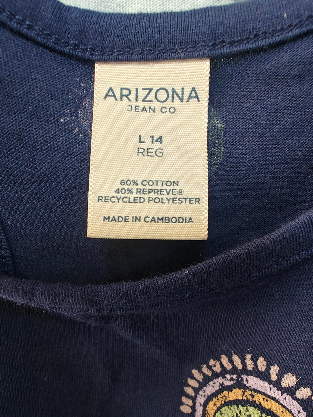 Tank Top "Magic Sky" – Azul Marino con Estampado Cósmico