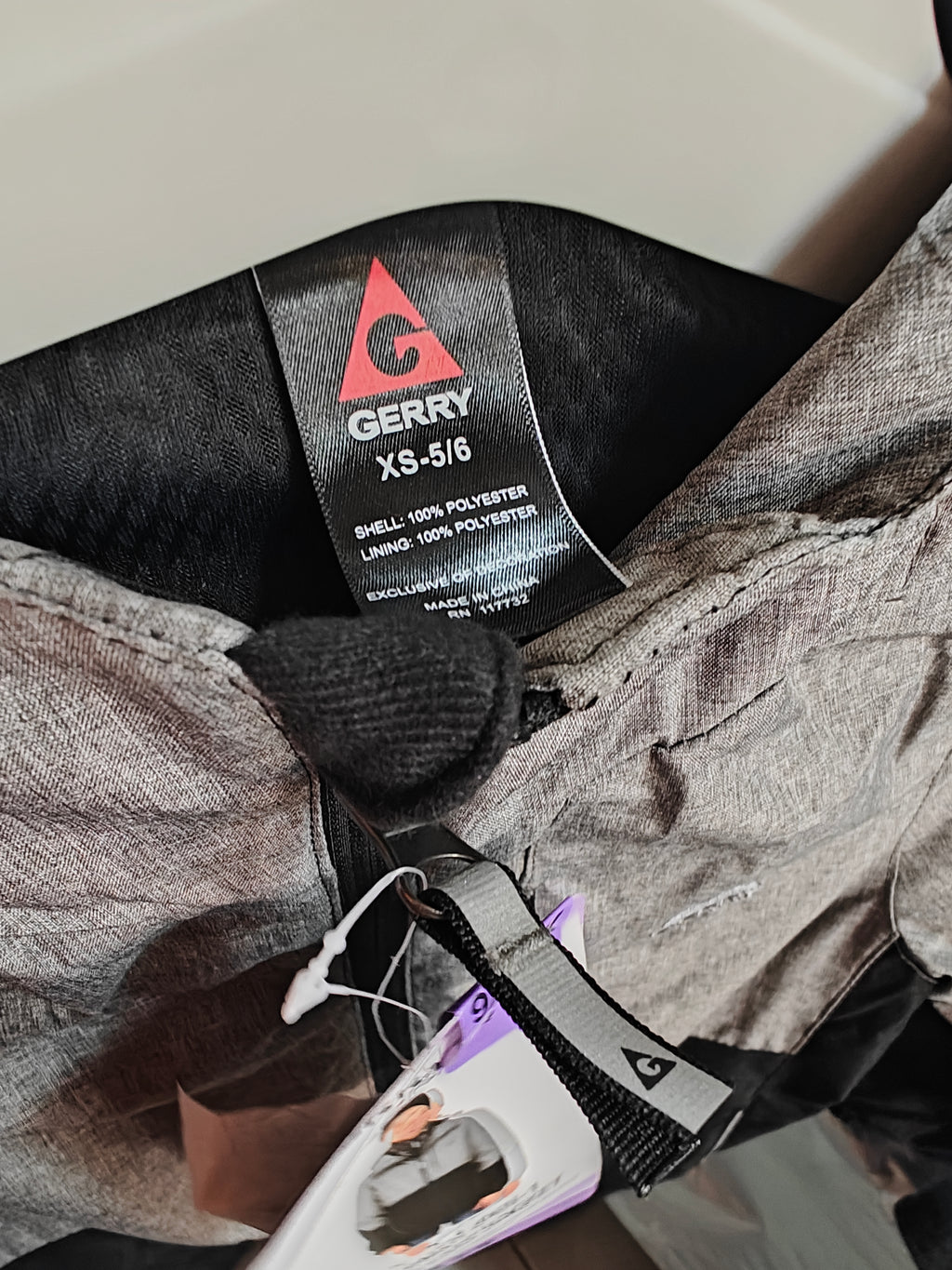 Chamarra Gerry 1 para Niños – Gris/Negro – Talla XS (5/6) años
