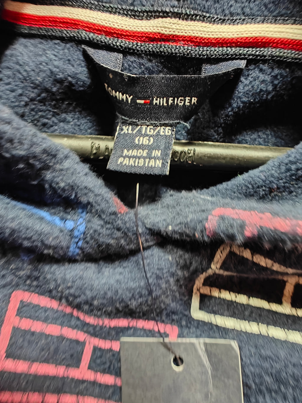 Hoodie Tommy Hilfiger Kids - Estampado Integral de Logotipo (Fleece)
