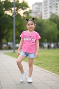 Polera Reebok Kids - Edición "Born To Win" – Rosado Intenso talla 4 años