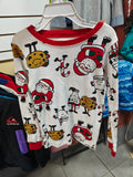 Pijama Navideña Carter's - Santa y Galletas (Talla 6)