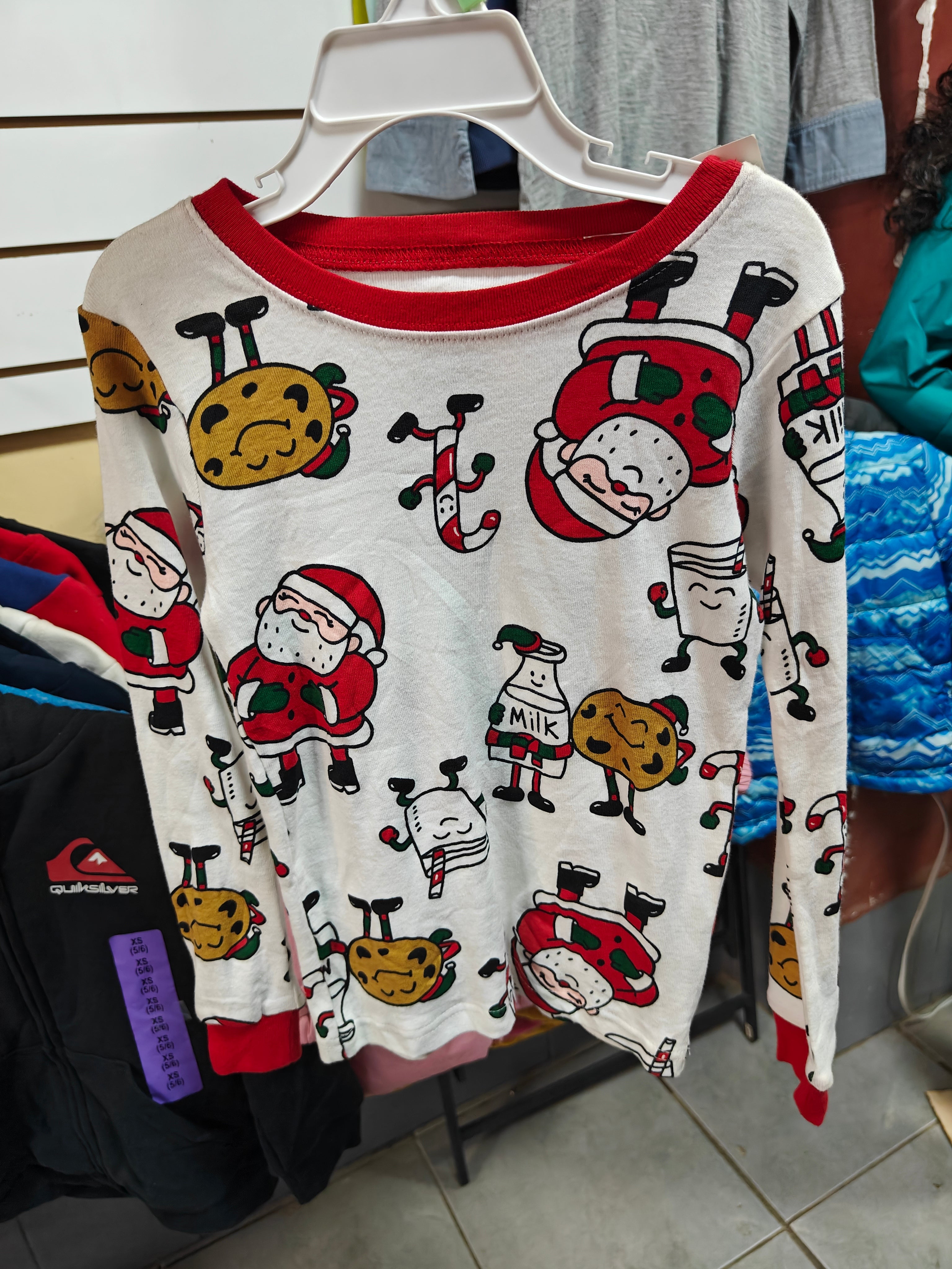 Pijama Navideña Carter's - Santa y Galletas (Talla 6)