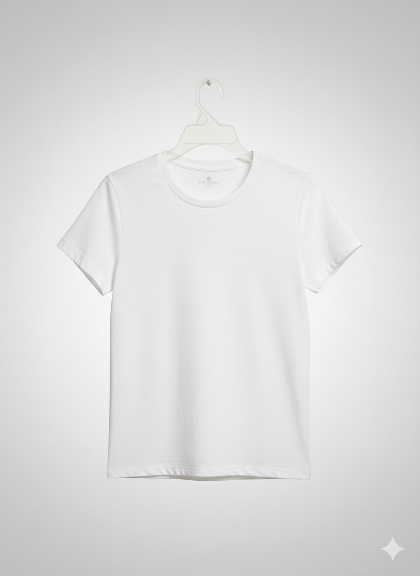 Polera Deportiva Tuff Athletics – Texturizada – Blanco Pure – Talla S
