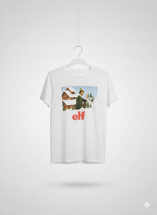 Playera Old Navy "Elf" Movie Edition – Edición Especial Navideña – Talla M (Youth)