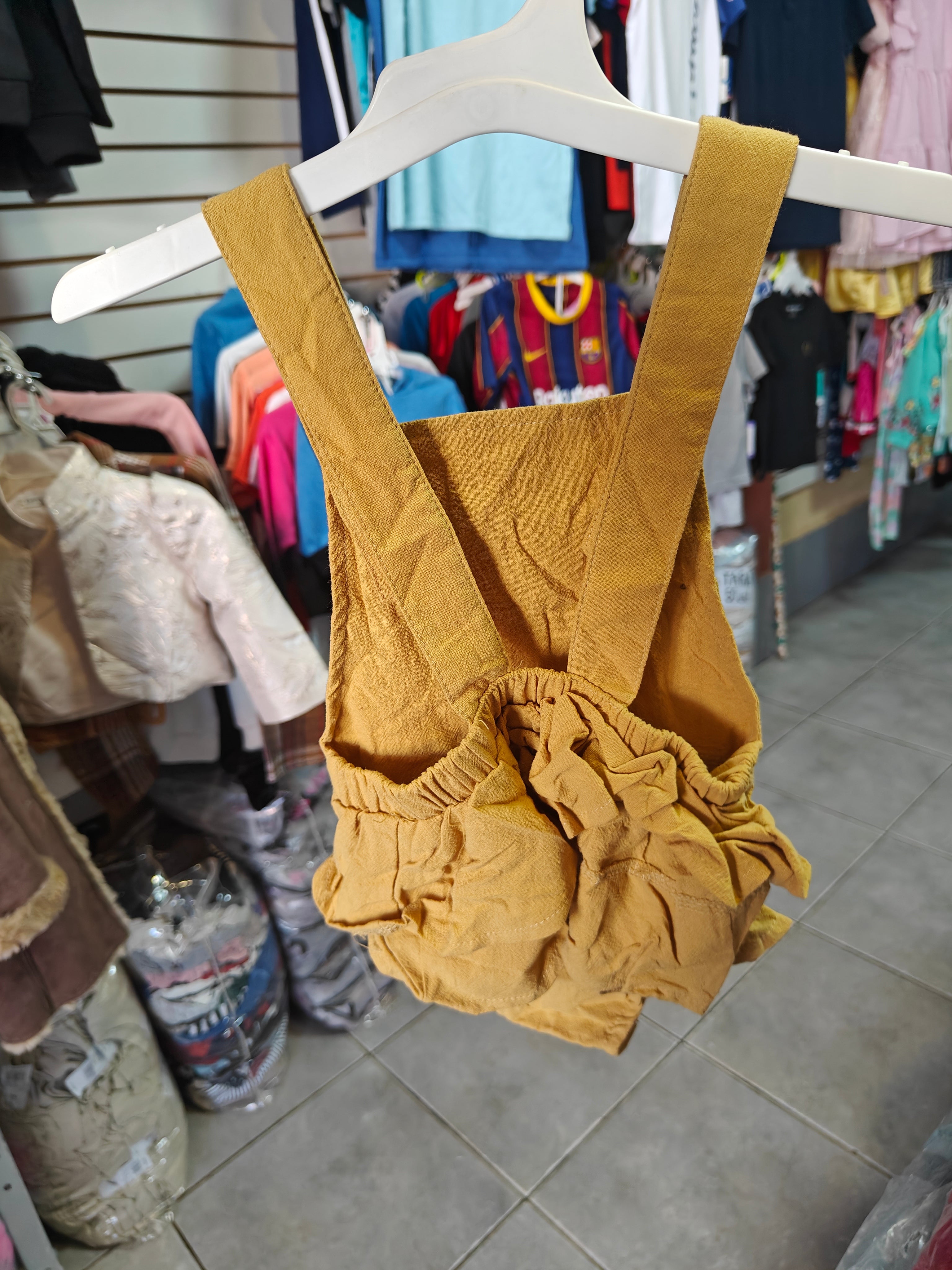 Romper "Girasol" con Volantes - Mostaza