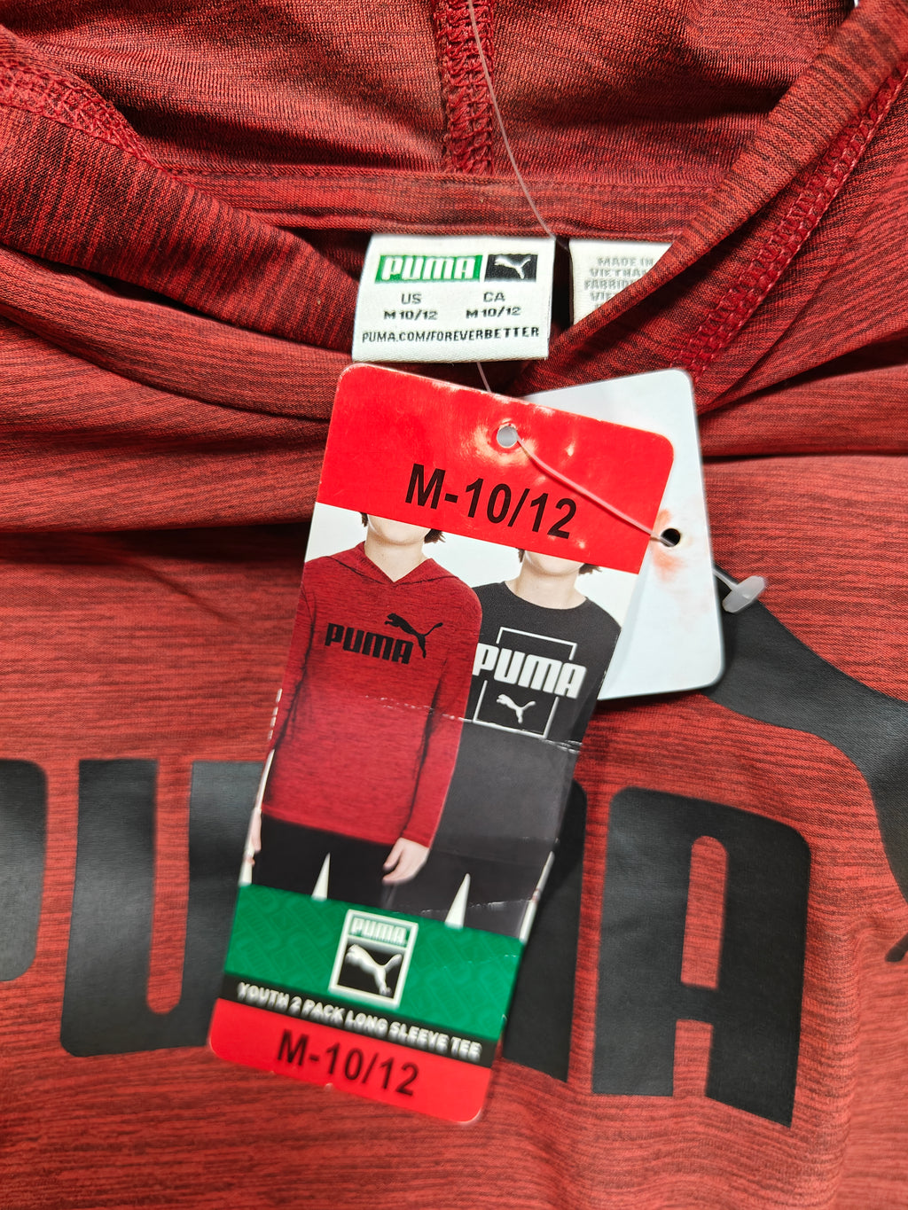 Polera Puma Youth – Manga Larga con Capucha