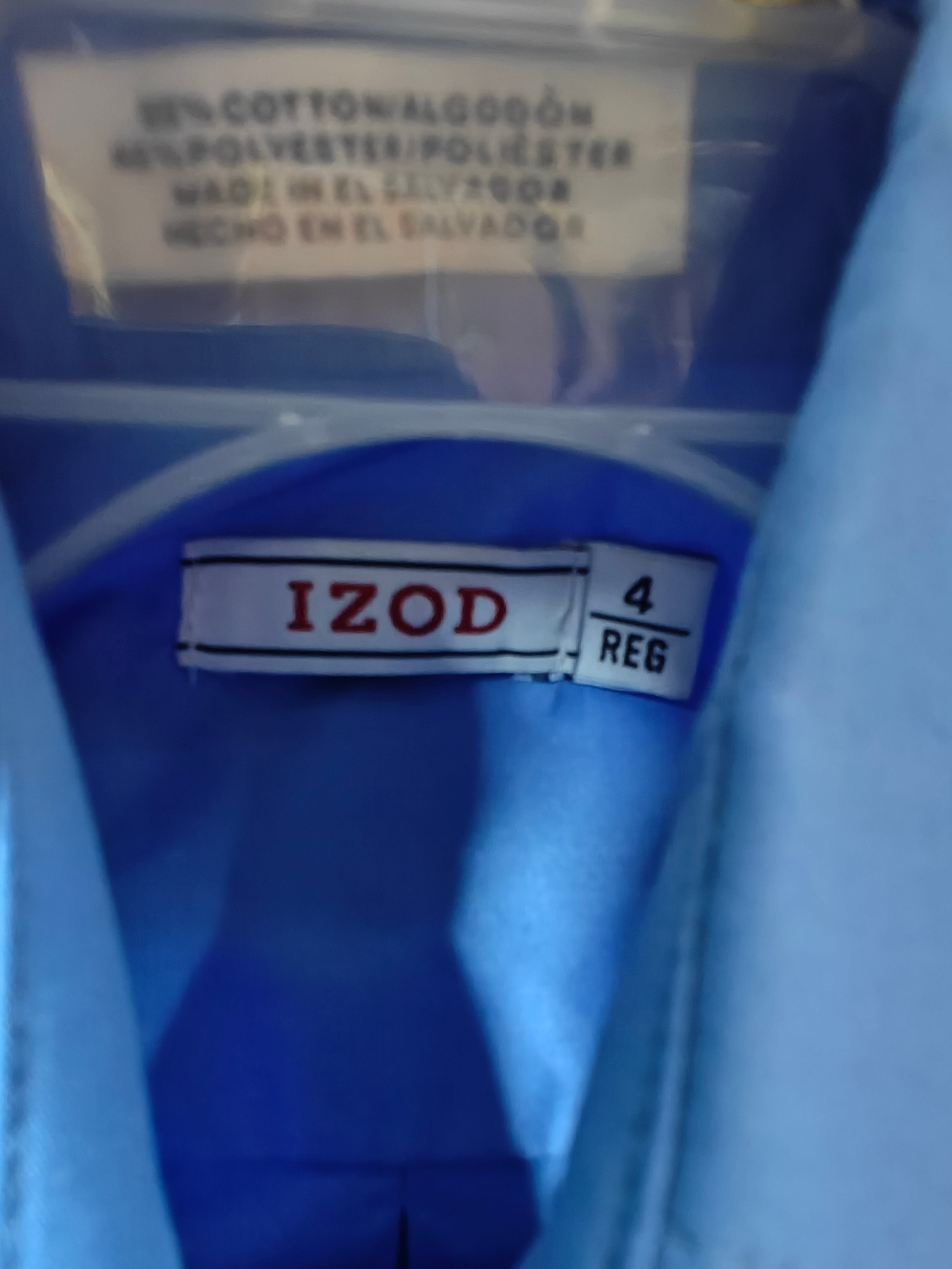 Conjunto Formal IZOD para Niño - Camisa Azul y Pantalón de Vestir