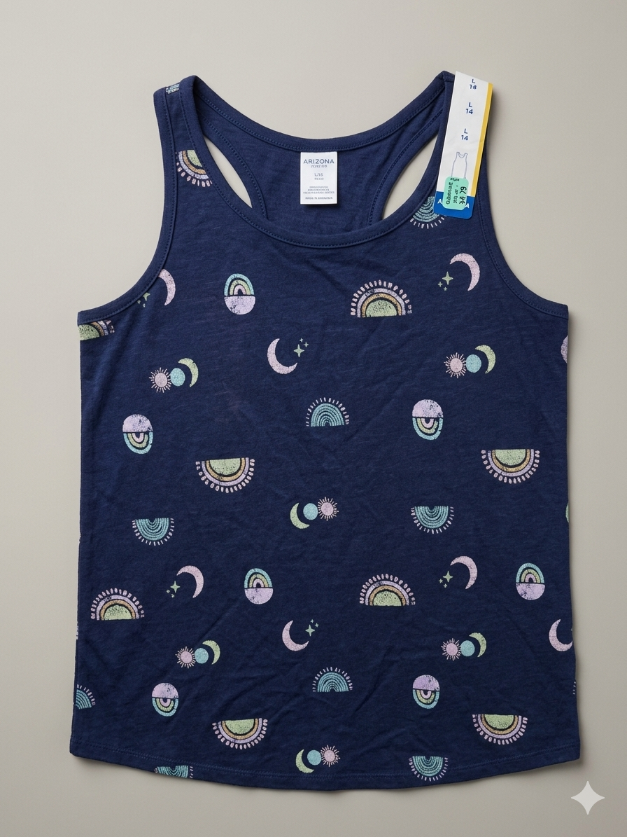 Bividí Arizona Jean Co. – Edición "Dreamy Sky" con Espalda Deportiva – Azul Marino talla 7 años