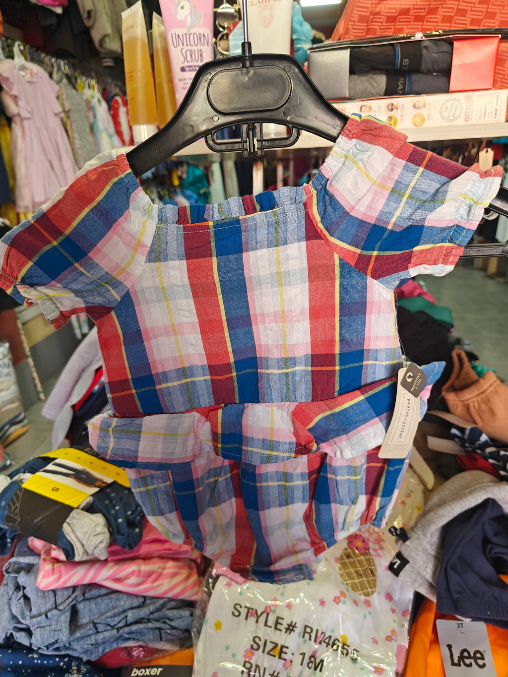 Conjunto de Verano Peyton & Parker - Cuadros Multicolor (6 Meses)