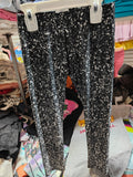 Leggings Terez para Niña - Estampado "Splatter" Blanco y Negro