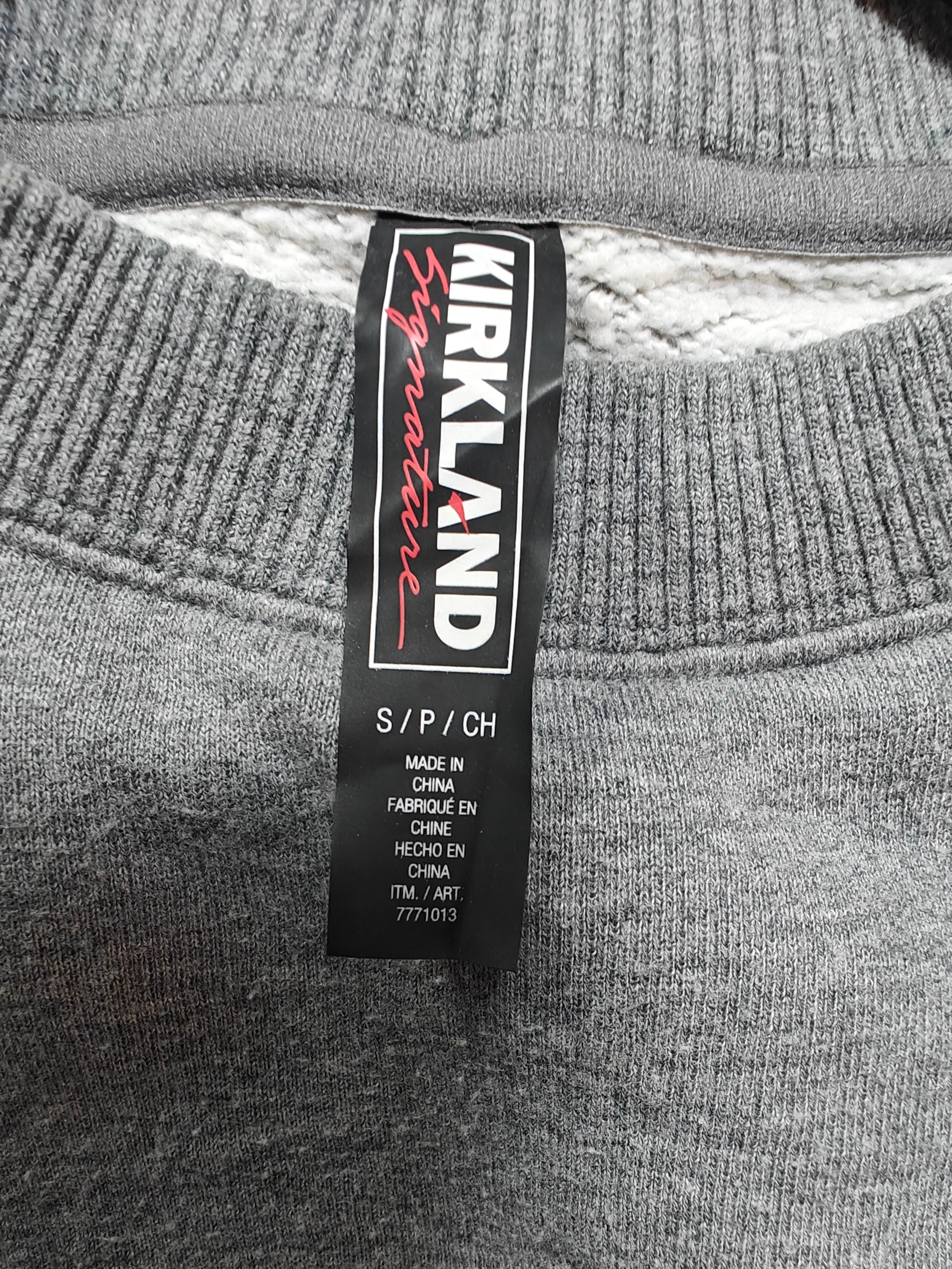 Sudadera Crewneck Kirkland Signature - Gris Melange