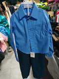 Conjunto Formal IZOD para Niño - Camisa Azul y Pantalón de Vestir
