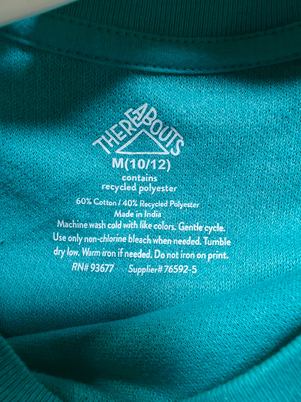 Camiseta Térmica "Thereabouts" - Verde Teal - Talla M (10/12)