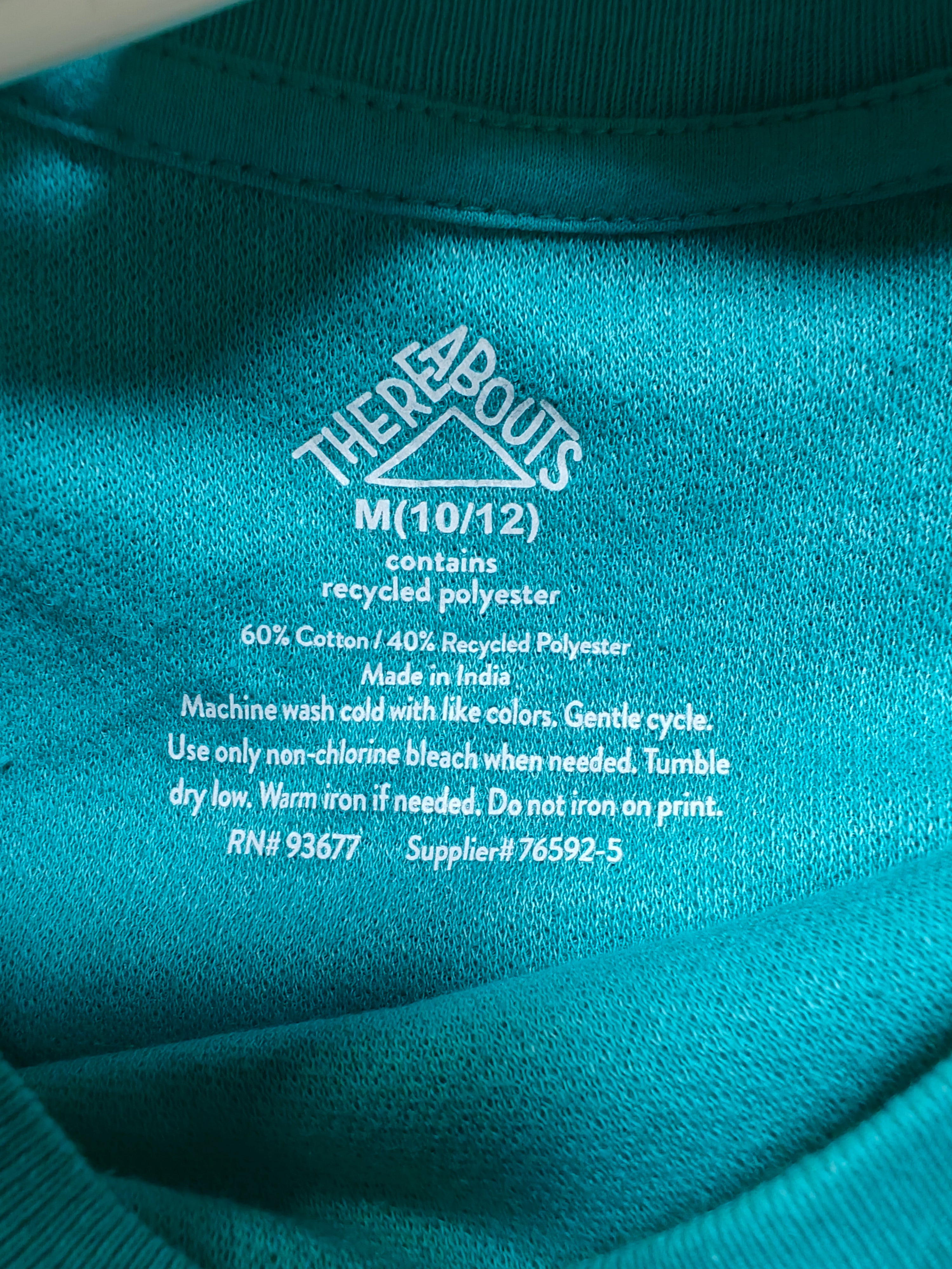 Camiseta Térmica "Thereabouts" - Verde Teal - Talla M (10/12)