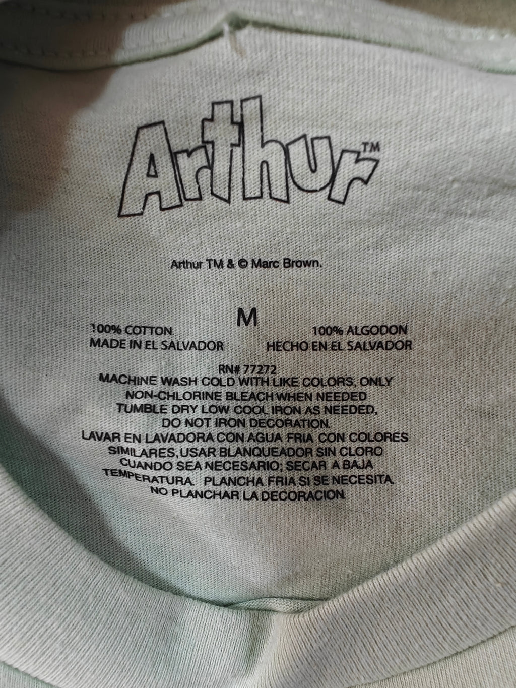 Polera Arthur "Get Along With Each Other" Talla M | Verde Menta – Algodón Soft-Touch | Edición Especial Nostalgia