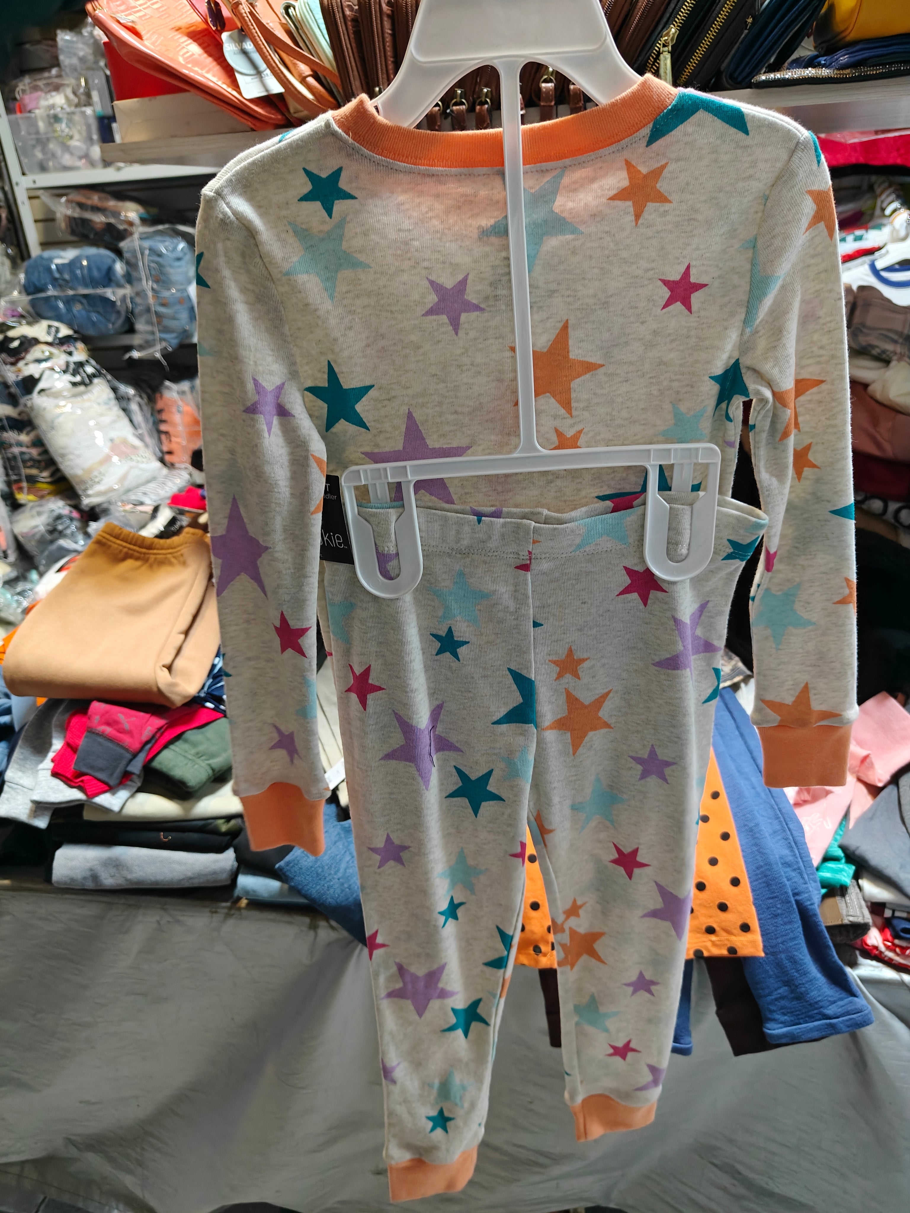 Pijama de Estrellas Multicolor - Okie Dokie (Talla 4T)